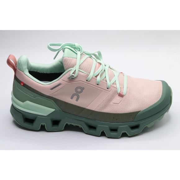 On Women's Cloudwander Waterproof Sneakers, Doe | Ivy, Pink, Green, 10 Med.. - Picture 4 of 5